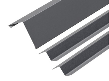 90° Corner Barge Flashing and Z Bar Kit for Standing Seam - 3m 120mm x 120mm 