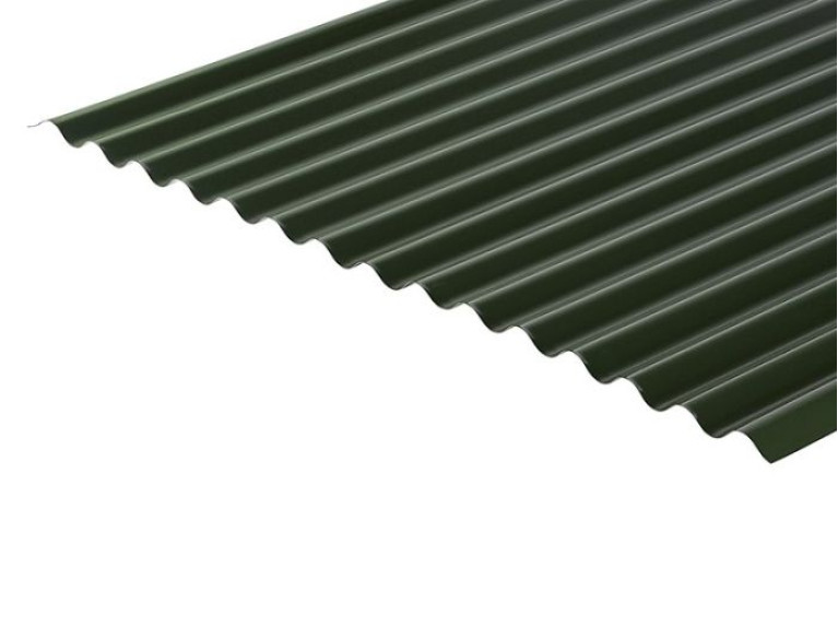 13/3 Corrugated 0.5 Thick PVC Plastisol Coated Roof Sheet